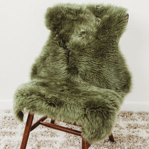 Lush Green Sheepskin