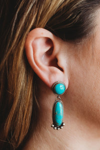 Turquoise Bloom Earring