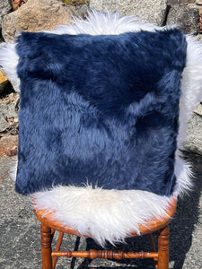 Blue Knight Sheepskin Pillow